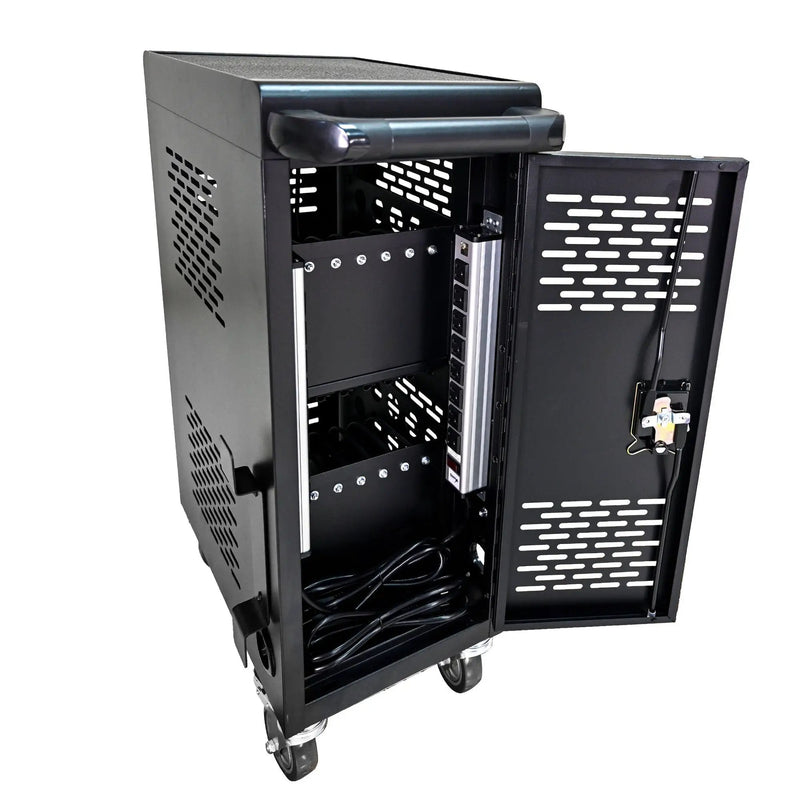 16 Bay Mobile School Charging Cart Station For book, Tablet And Laptop Computer With Power Strip Included by HouseOfZazla