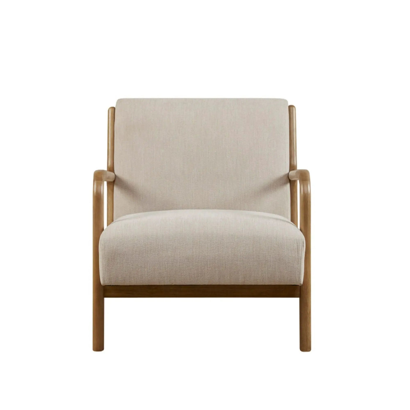 Mid-Century Style Lounge Chair With Upholstered Seat by HouseOfZazla