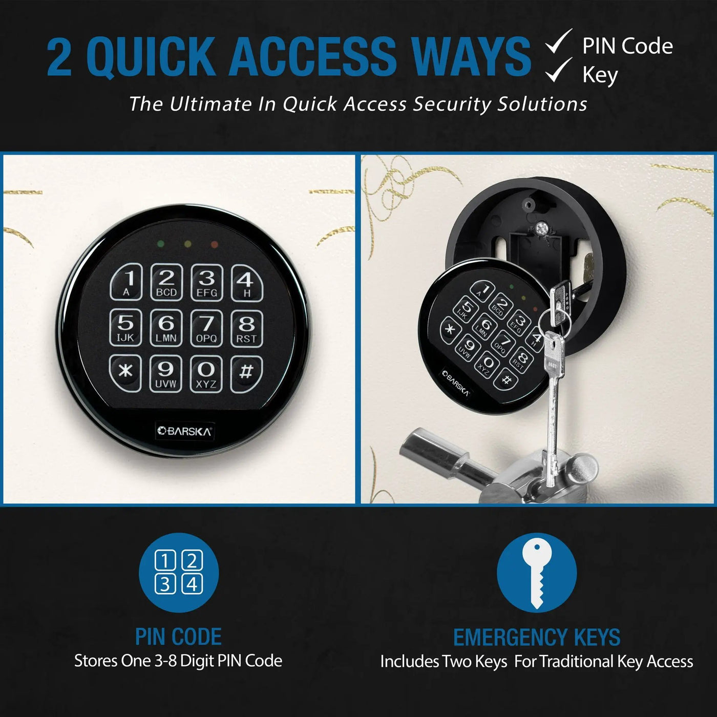 Keypad Fireproof Protection Jewelry Safe by HouseOfZazla