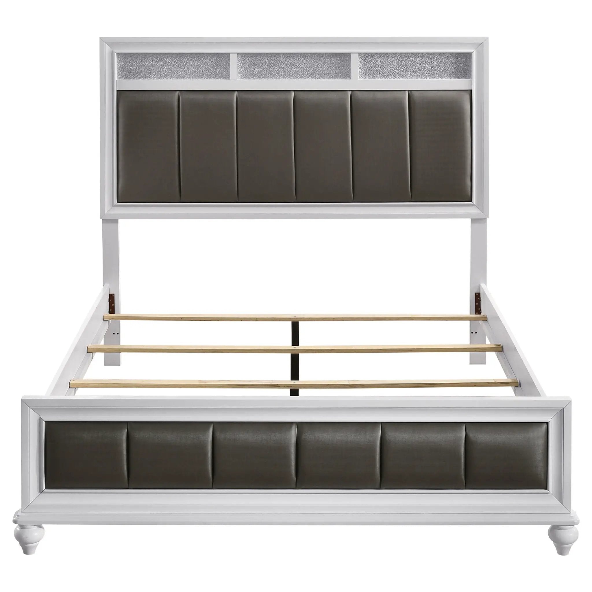 Barzini 4-piece California King Bedroom Set White by Unique Piece Furniture