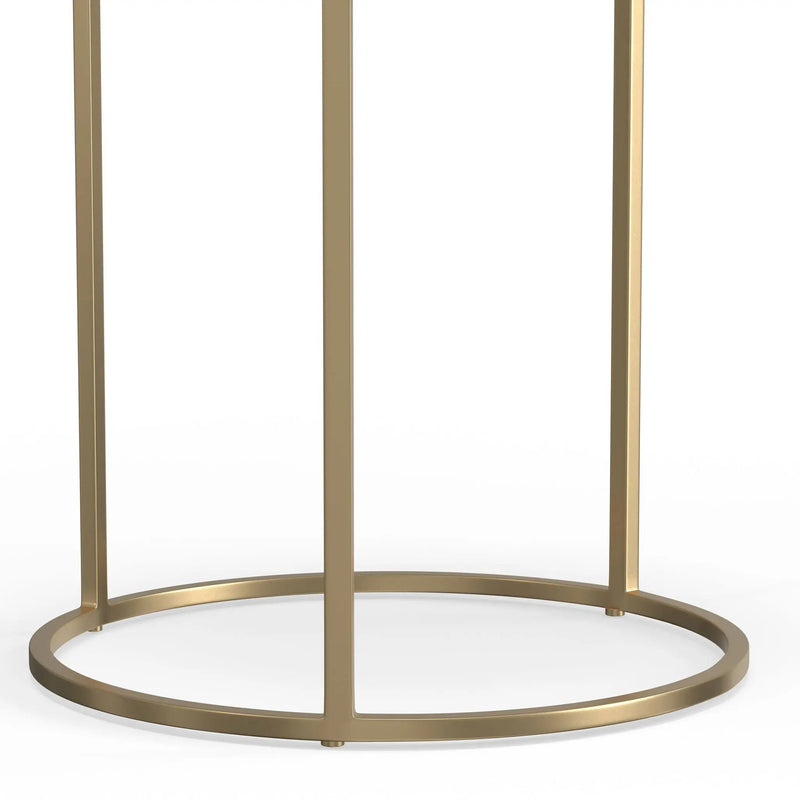 Drake - 2 Piece Nesting Table - Antique Nickel / Antique Copper by Unique Piece Furniture