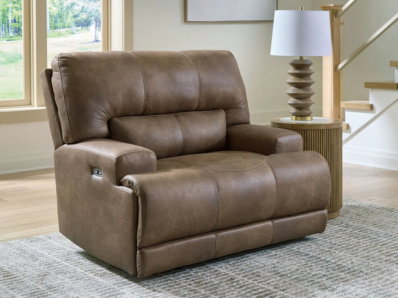 Beckley Place - Power Recliner With Adjustable Headrest - Earth by Unique Piece Furniture