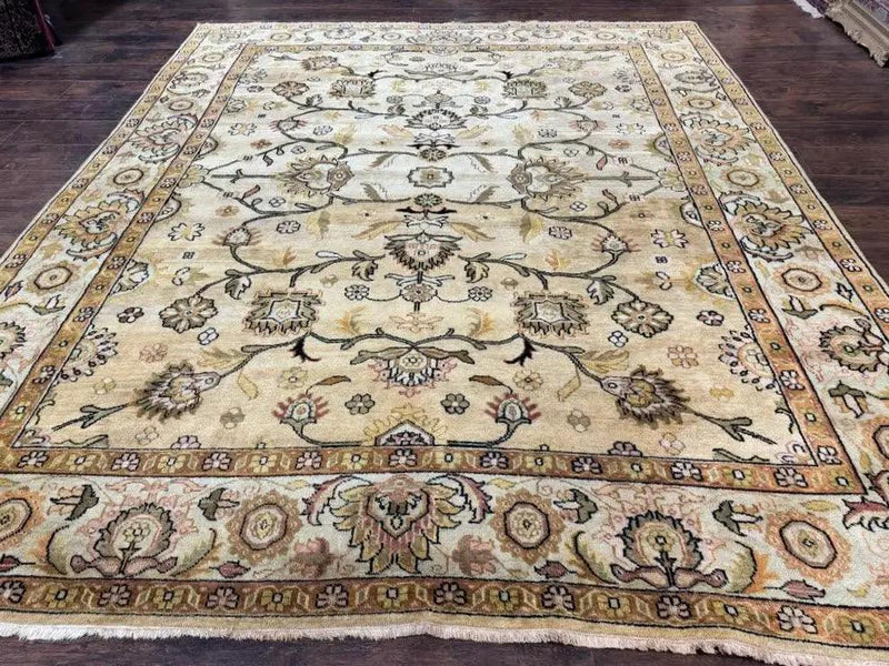 Turkish Oushak Rug 8x10, Vintage Wool Carpet by Jewel Rugs