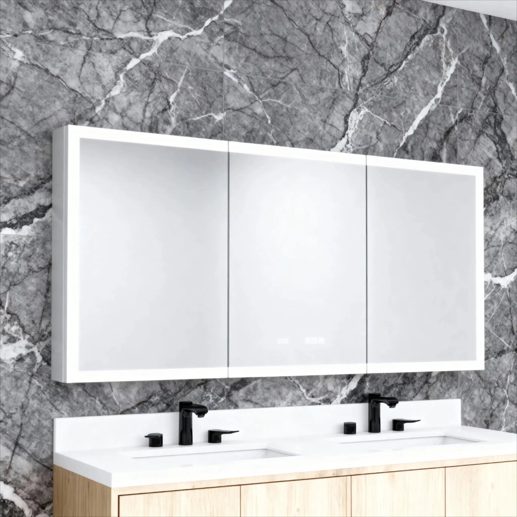 60 in. W x 30 in. H Rectangular Bathroom Mirror by HouseOfZazla