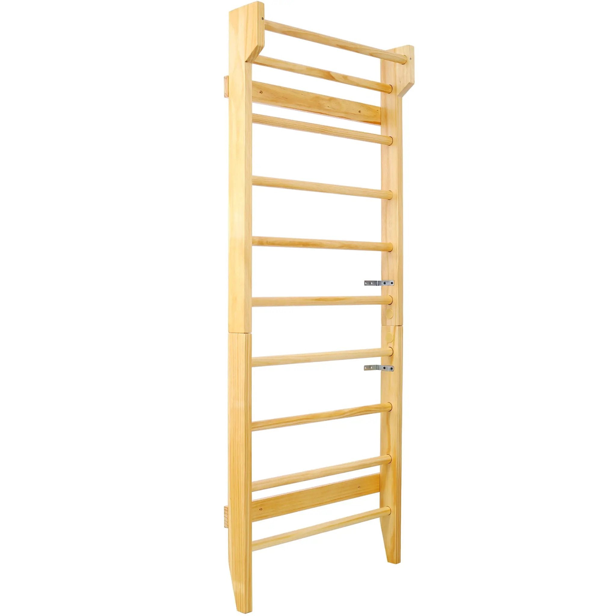 Gymnastics Stall Bar Multi Use Swedish Ladder For Home Gym And Physical Therapy - Natural by HouseOfZazla