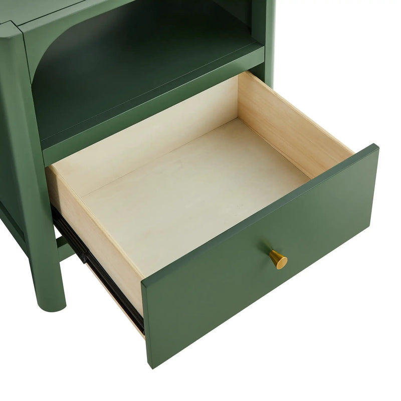 Williamson 1-Drawer Nightstand in Vintage by HouseOfZazla