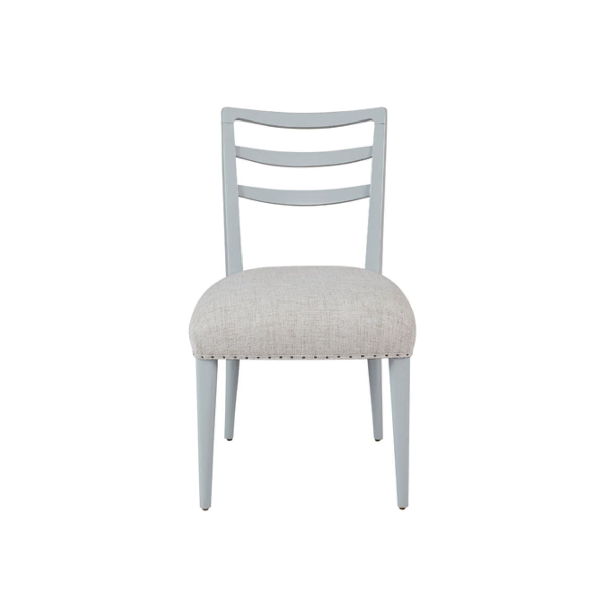 Ladderback Side Dining Chair Set of 2 with Classic Ladderback Design - Gray, Light Blue, White, photo 3 of 18