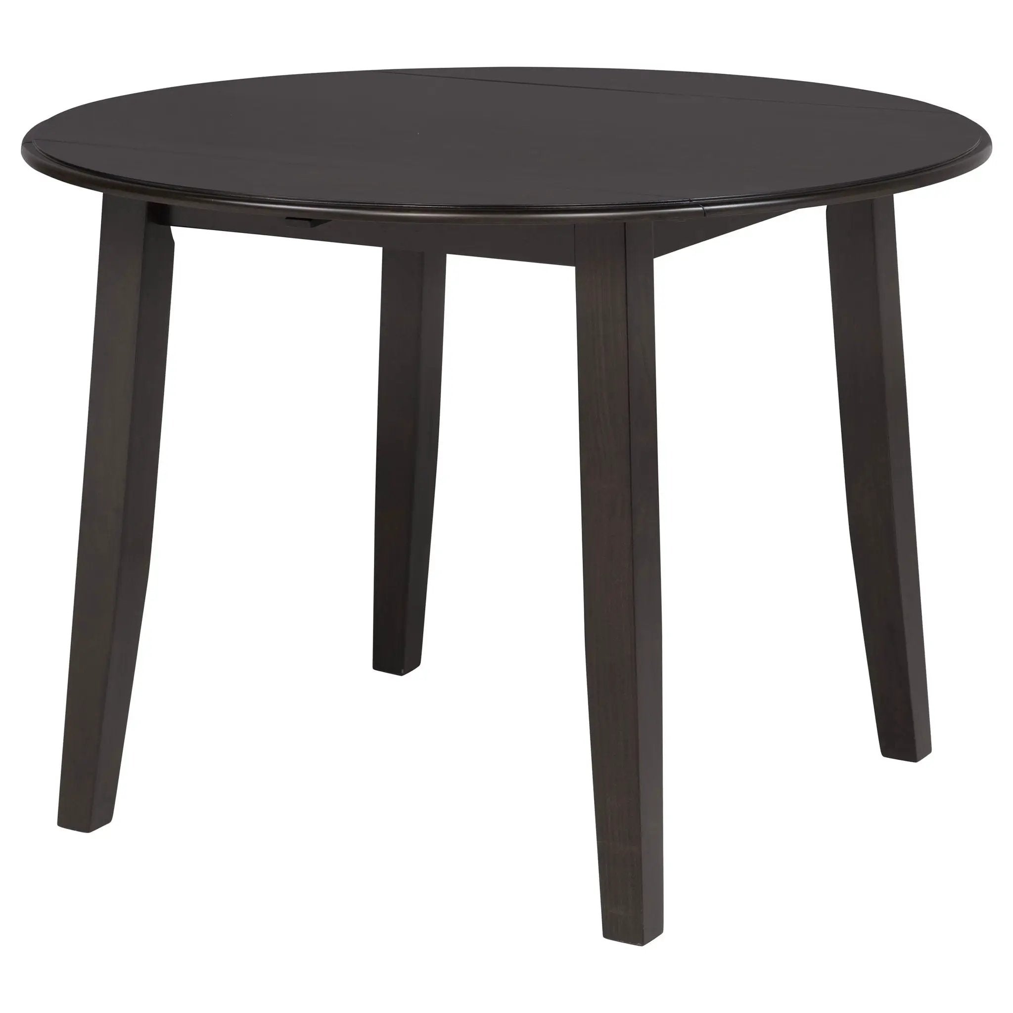 Catley 5-piece Round Drop Leaf Dining Table Set Dark Coffee by Unique Piece Furniture