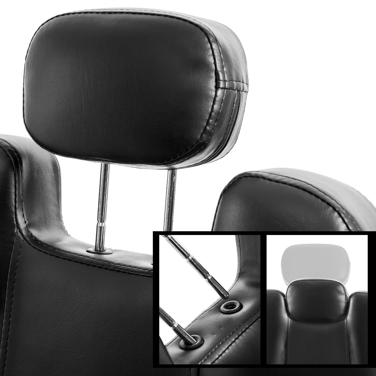 Heavy-Duty Barber Chair with Steel Frame - Black, photo 7 of 7
