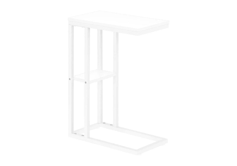 Accent Table, C - Shaped, Marble Look Contemporary & Modern Convenient Design by Unique Piece Furniture