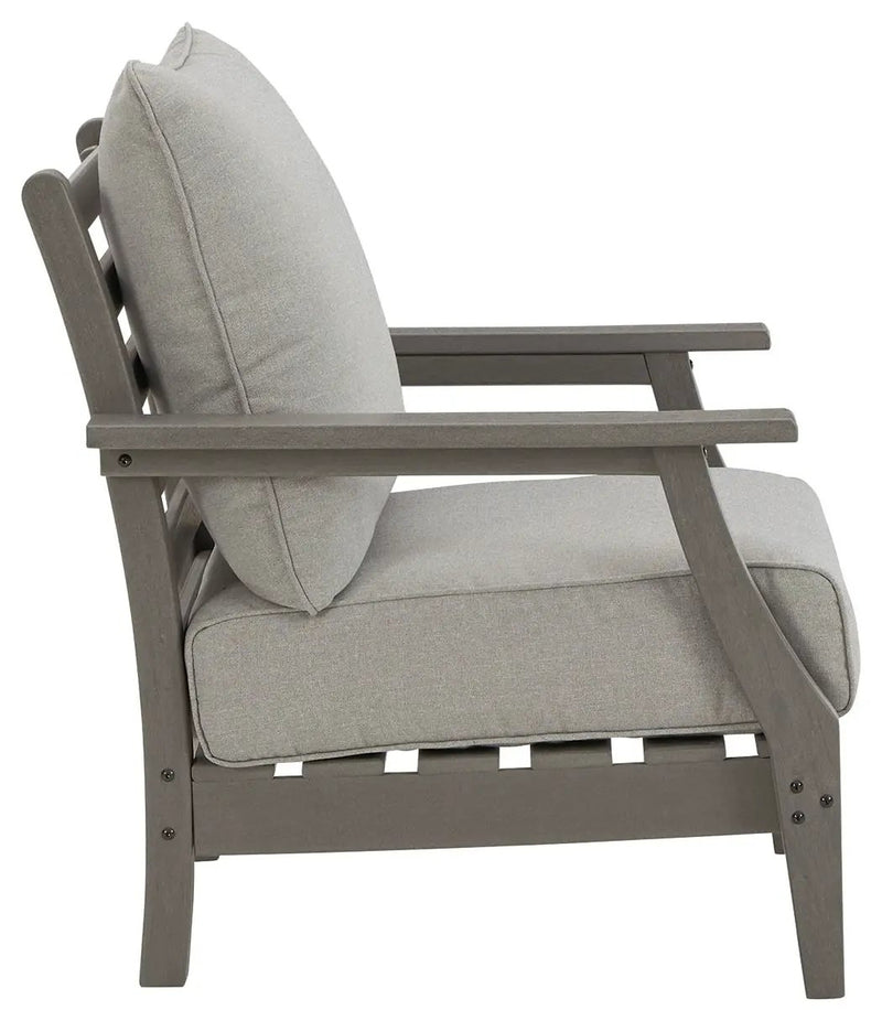 Visola - Lounge Chair w/Cushion (Set of 2) - Gray by Unique Piece Furniture