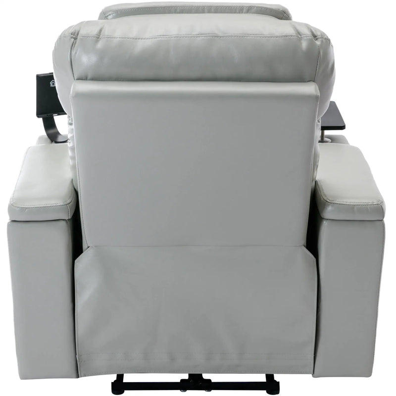 Power Motion Recliner Electric Power Recliner With USB Charging Port, Hidden Arm Storage, Convenient Cup Holder And tooth Speaker by HouseOfZazla
