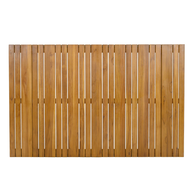 Teak Wood Top Outdoor Table with Steel Frame by HouseOfZazla