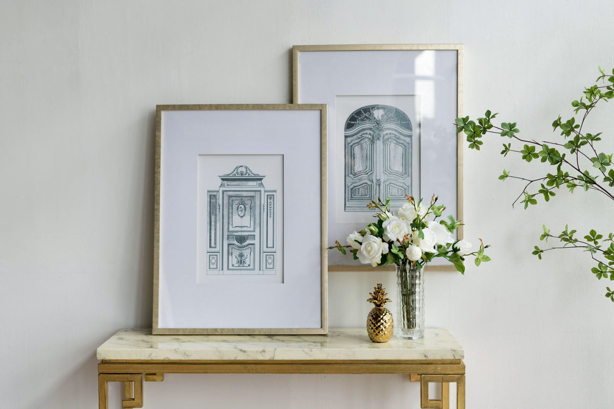 Architectural Wall Art Set with Pencil Design - Silver, photo 7 of 9