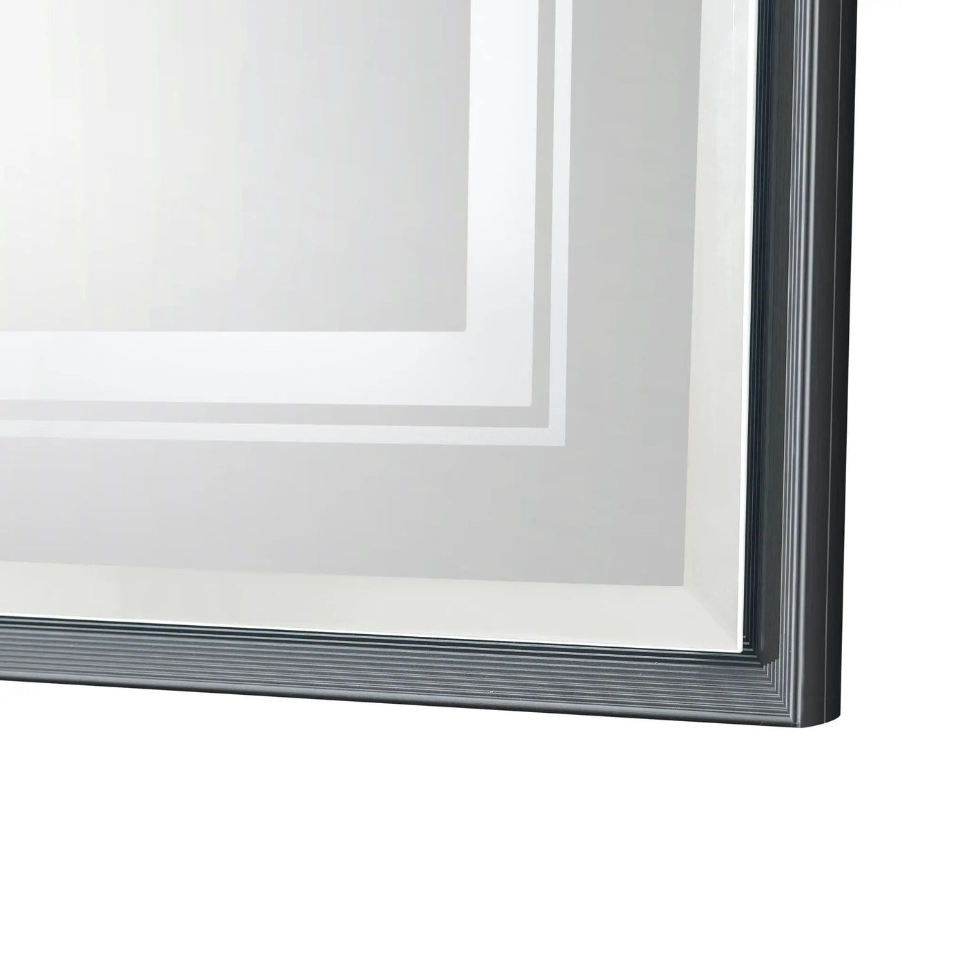 LED Bathroom Beveled Mirror, 3000 - 6000K Gradient Front And Backlit LED Mirror For Bathroom, 3 Colors Dimmable, Ip54 Enhanced Anti Fog by HouseOfZazla