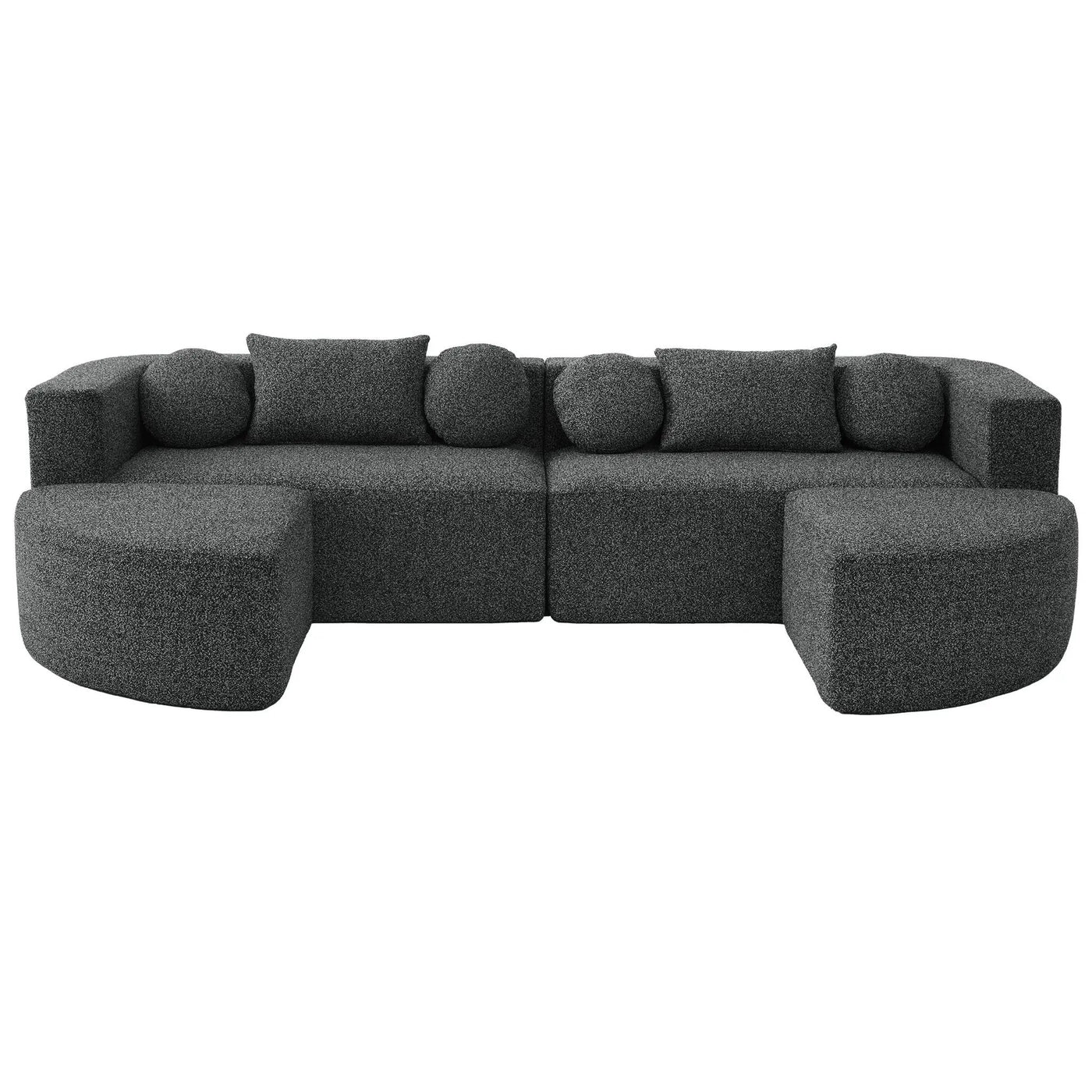 Boneless - Couch Modular Sectional Sofa With Deep Seating And Curved Design by Unique Piece Furniture