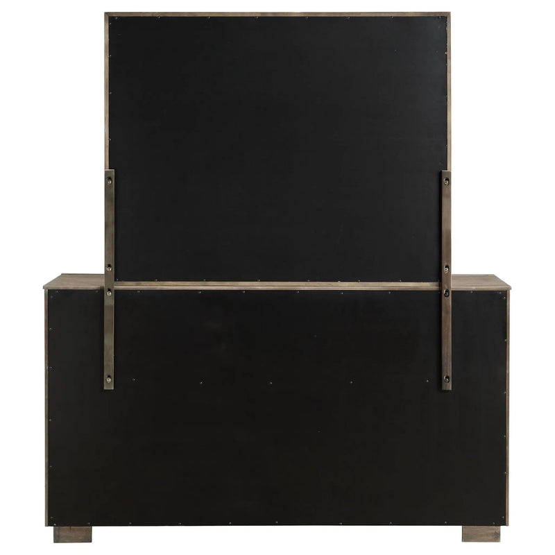 Durango 8-drawer Dresser and Mirror Taupe Oak by Unique Piece Furniture