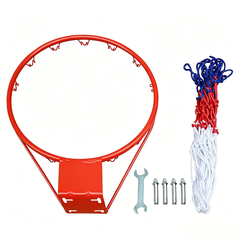 18" Steel Basketball Rim Replacement with Net by HouseOfZazla