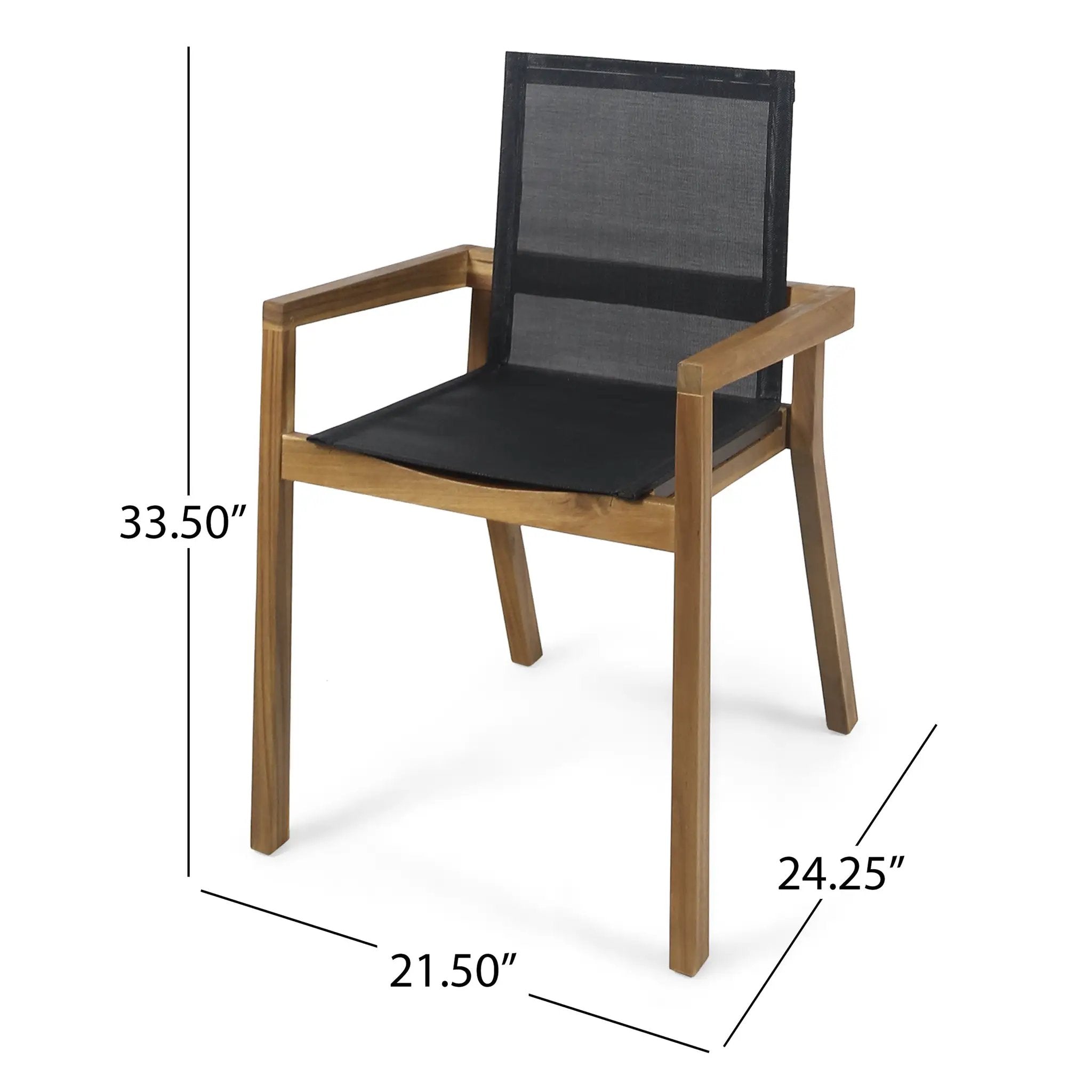 7 Pieces Acacia Wood Outdoor Dining Set by HouseOfZazla