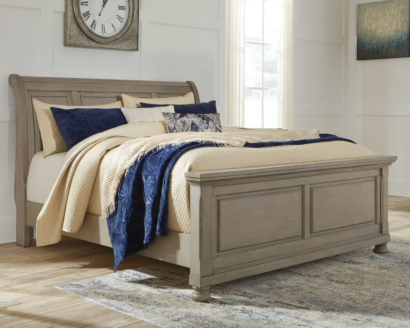 Lettner - Sleigh Bed Set by Unique Piece Furniture