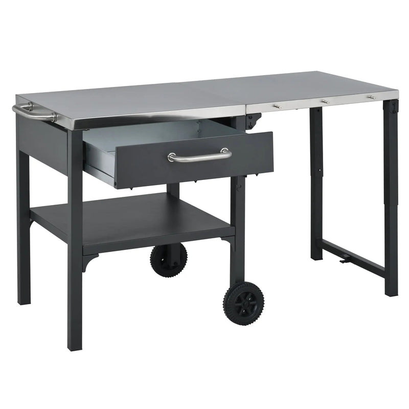 Outdoor Kitchen Cart Foldable Outdoor Prep Station by HouseOfZazla