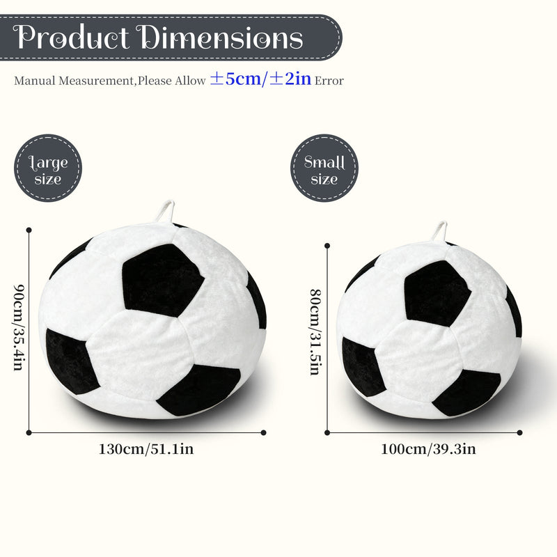 Big Soccer-Shaped Bean Bag Chair, photo 3 of 10