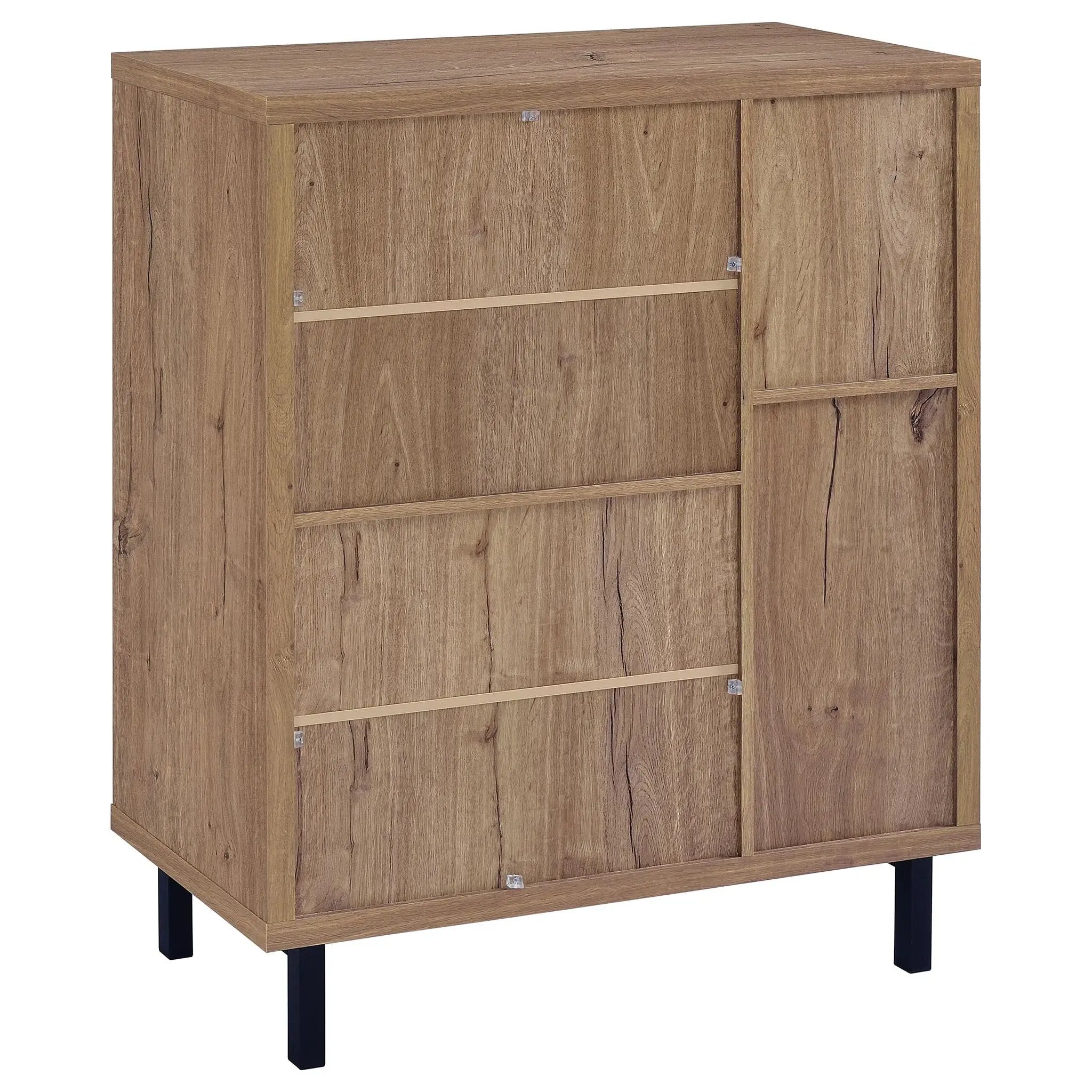 Teller 2-door Shoe Storage Cabinet Natural Oak by Unique Piece Furniture