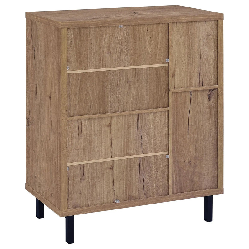 Teller 2-door Shoe Storage Cabinet Natural Oak by Unique Piece Furniture