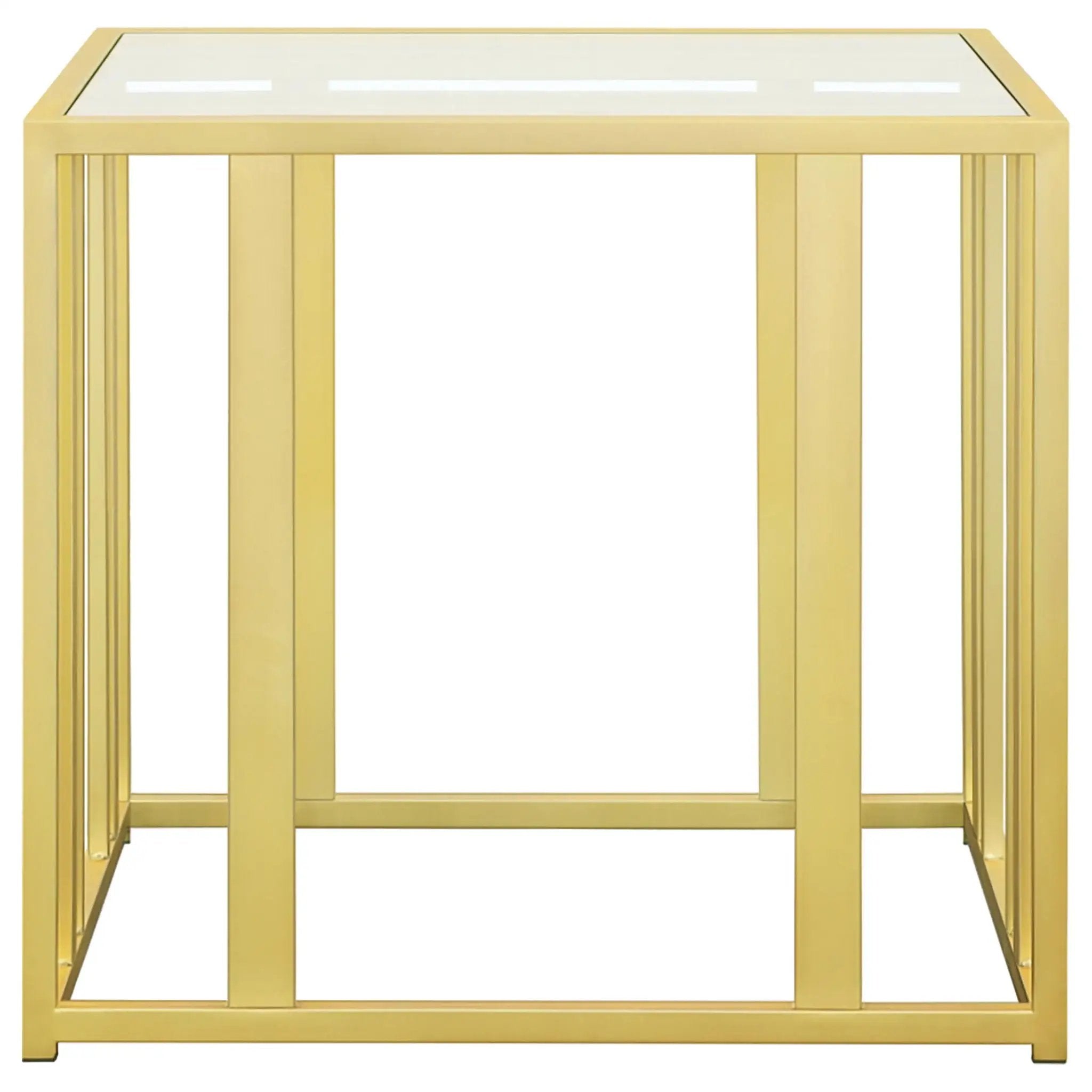 Adri 3-piece Coffee and End Table Set Matte Brass by Unique Piece Furniture