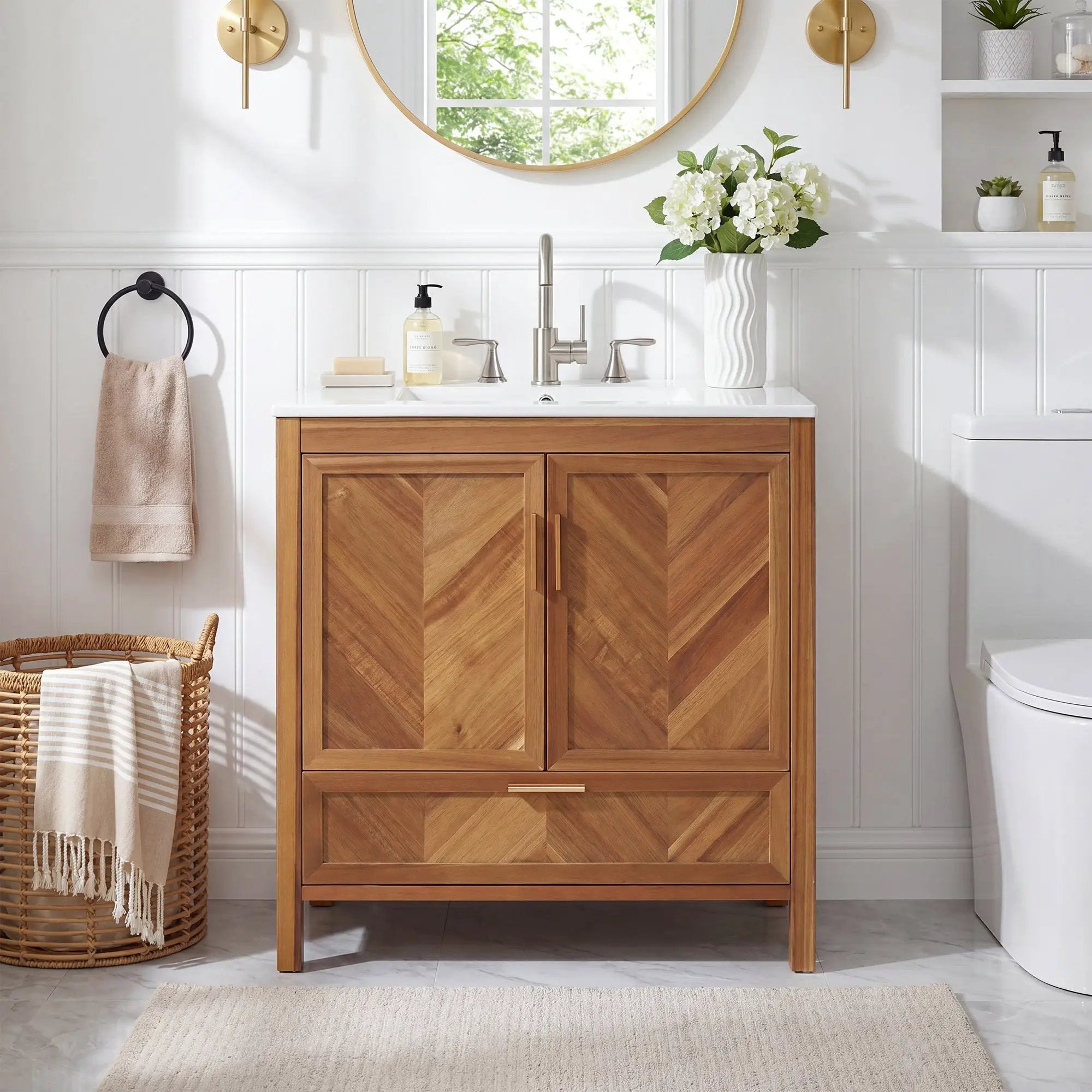 30 Inch Freestanding Farmhouse Bathroom Vanity by HouseOfZazla