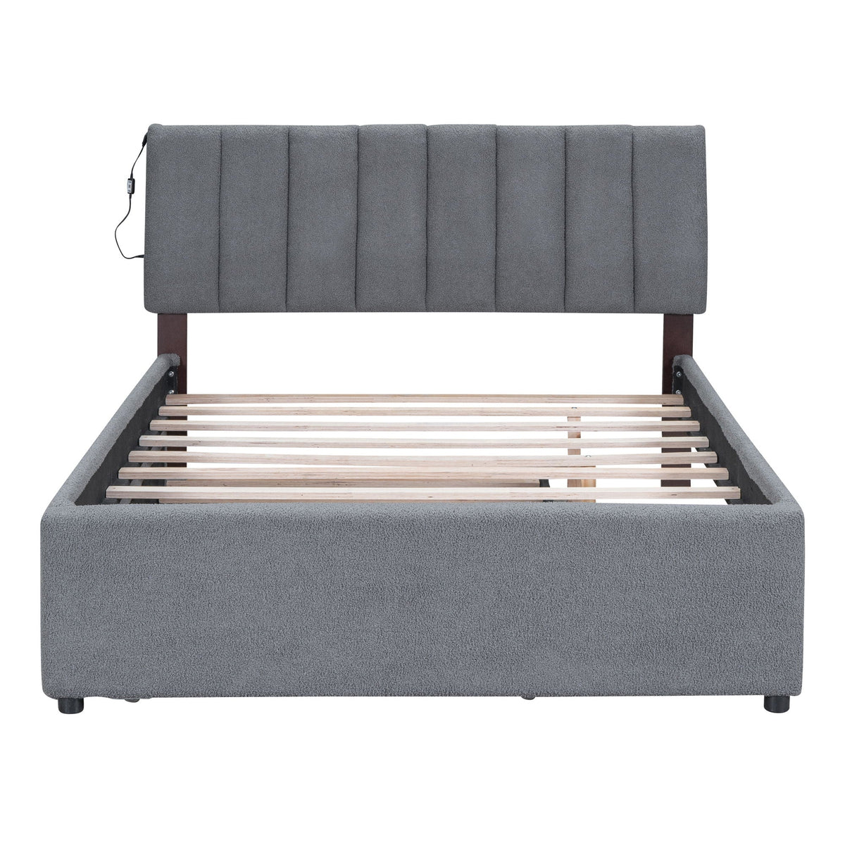 Upholstered Platform Bed With Trundle, photo 24 of 28