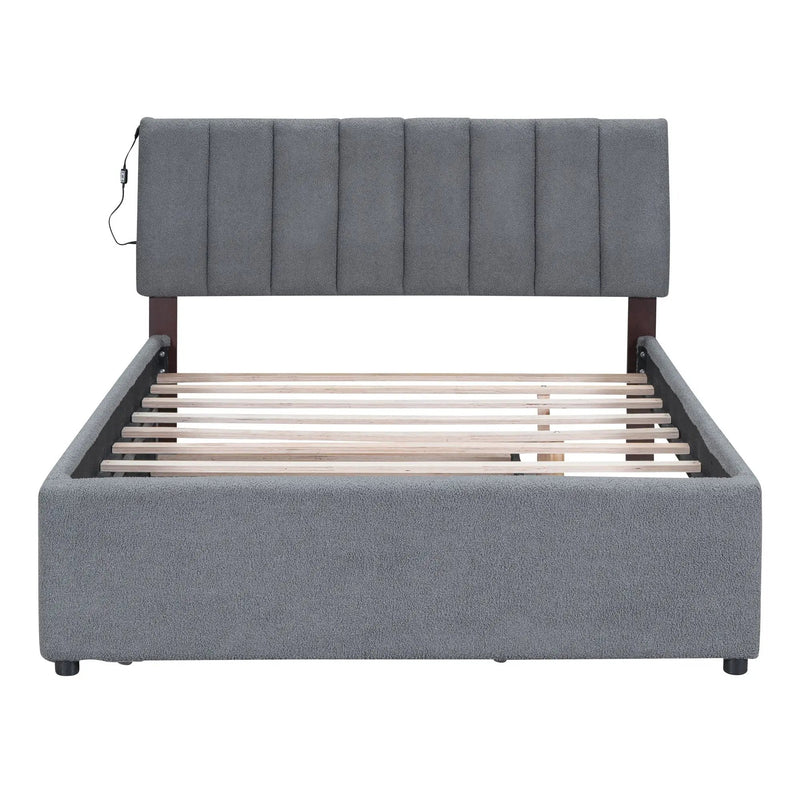 Upholstered Platform Bed With Trundle by Unique Piece Furniture