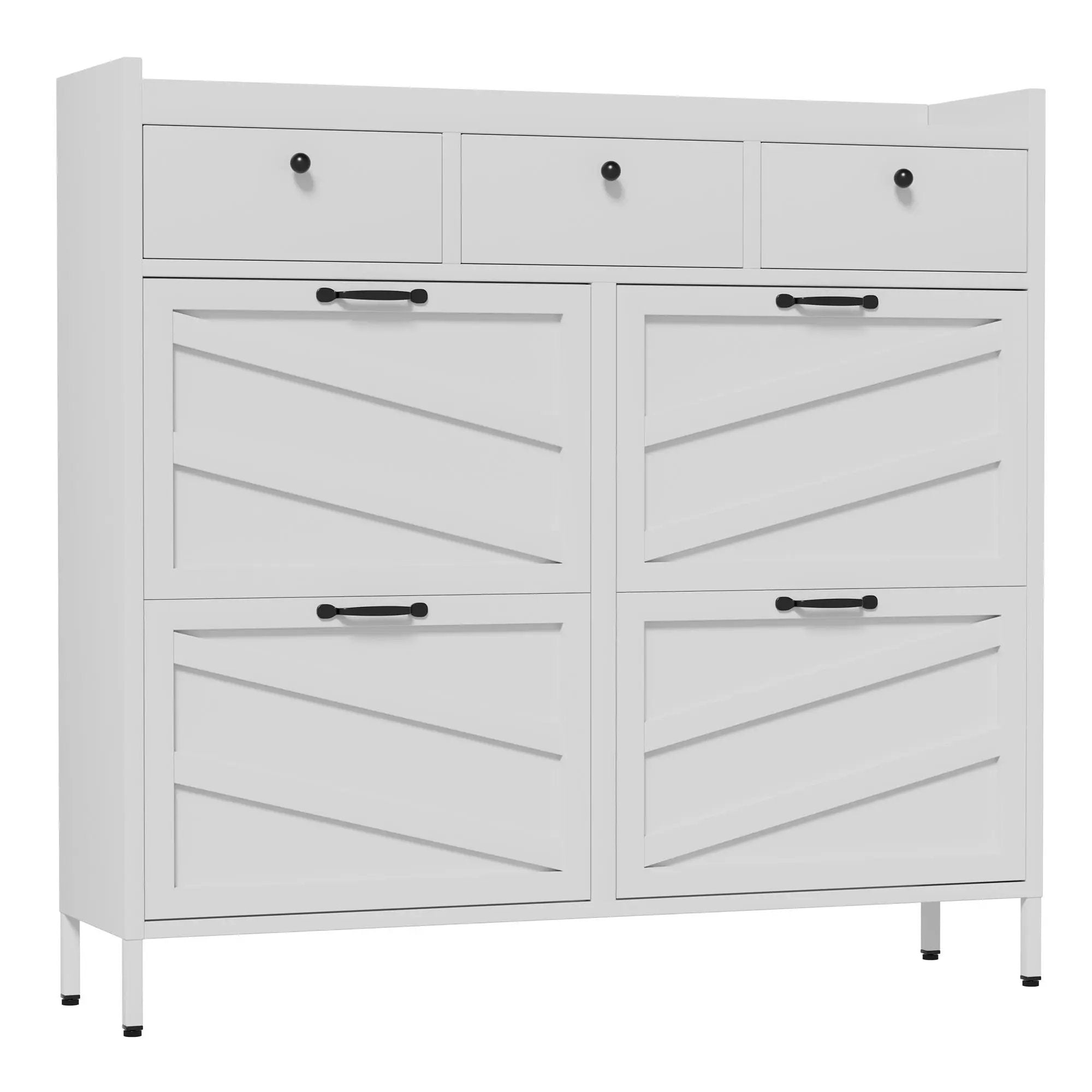 Shoe Cabinet With Flip Drawers by Unique Piece Furniture