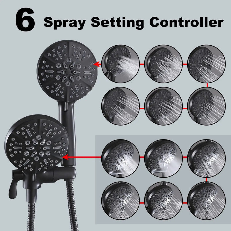 High Pressure 3-Way Rainfall Combo Showerhead by HouseOfZazla