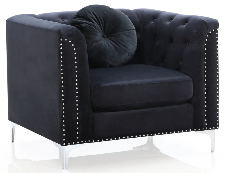 Contemporary Sloped Arm Chair by Unique Piece Furniture