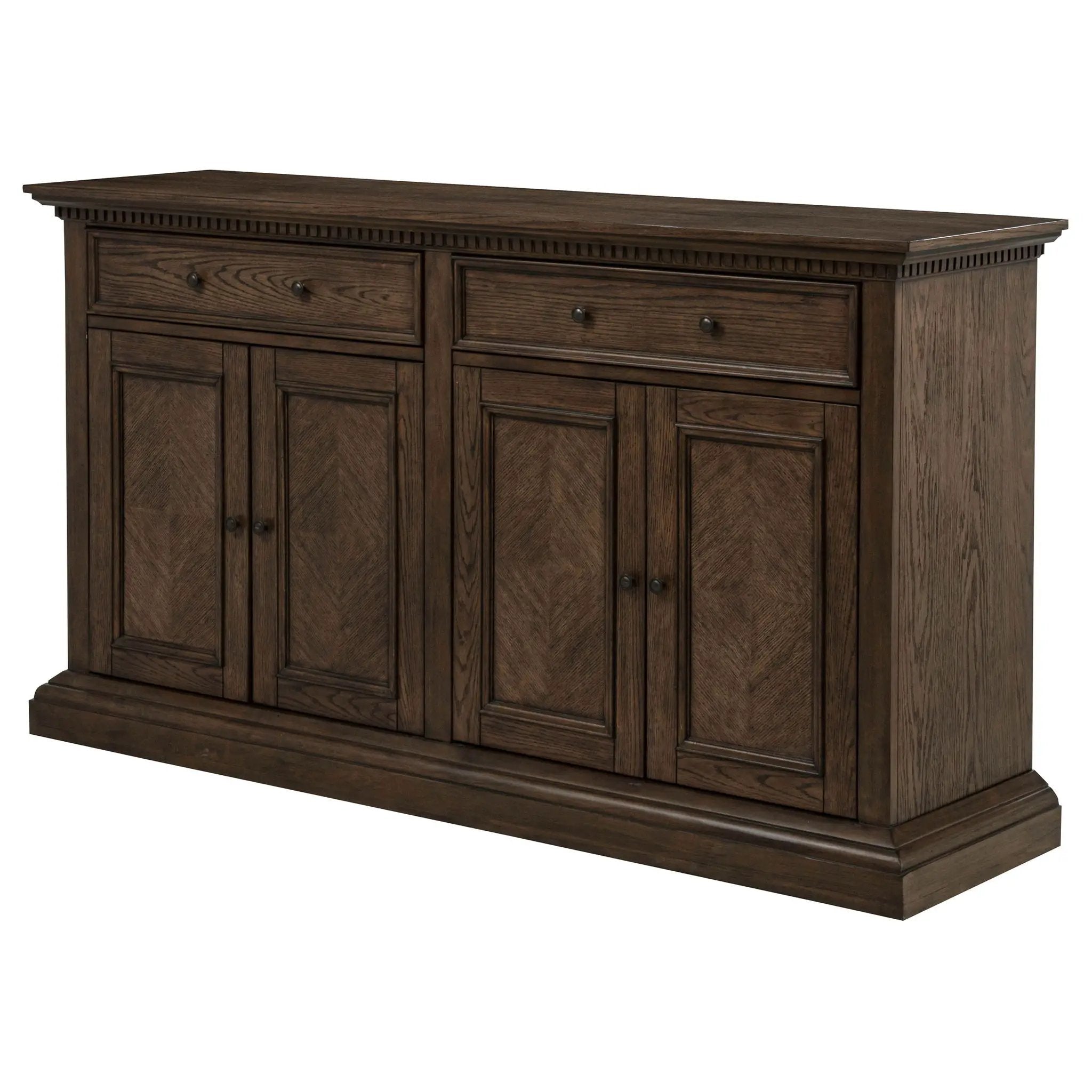 Ridgewell 2-drawer 4-door Dining Server Dark Oak by Unique Piece Furniture