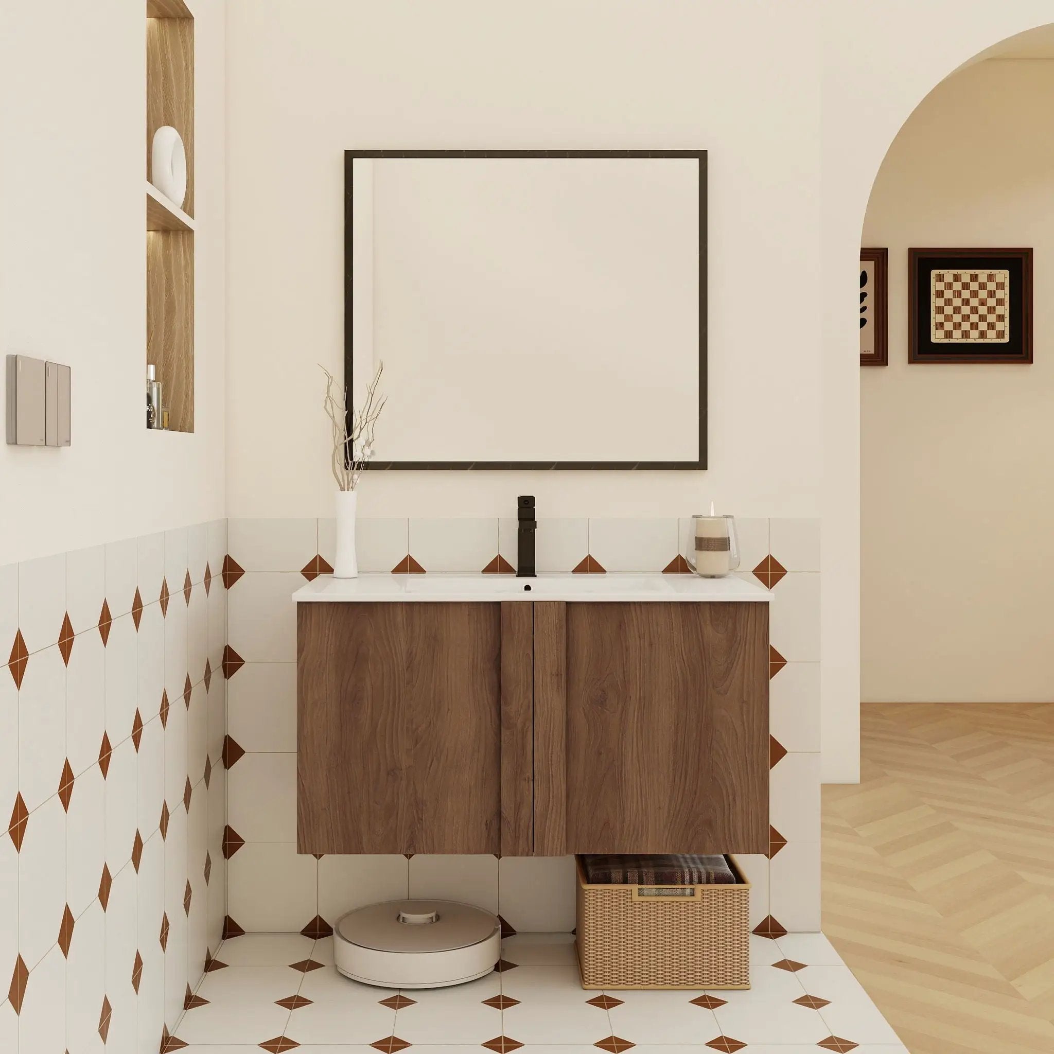 Floating Bathroom Vanity With Sink Combo by HouseOfZazla