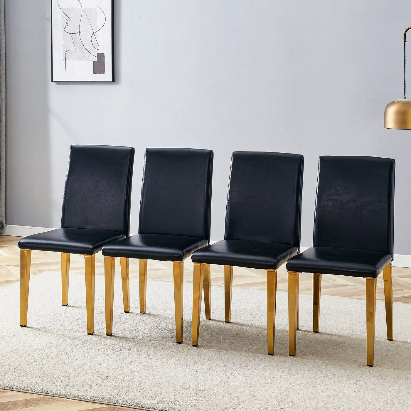 Modern Dining Chairs With Metal Legs by HouseOfZazla