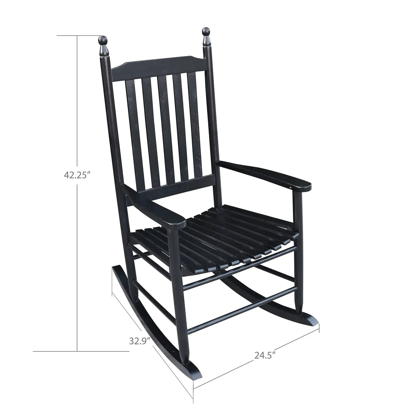 Wooden Porch Rocker Chair, Without Mat by HouseOfZazla