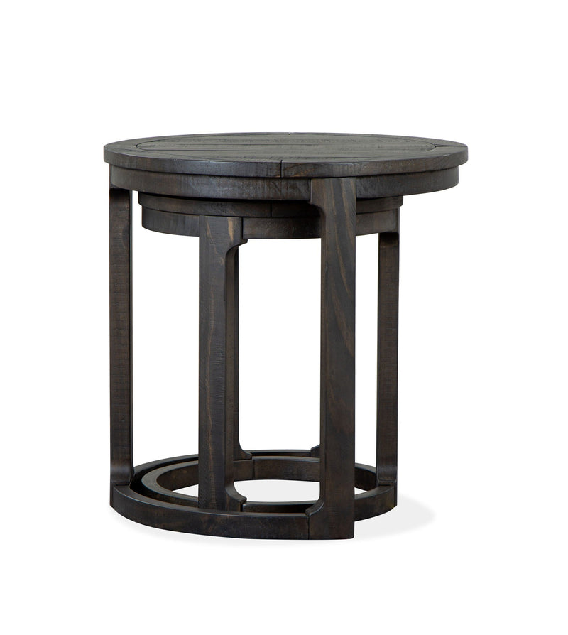 Boswell - Round Nesting End Table - Peppercorn, photo 5 of 7