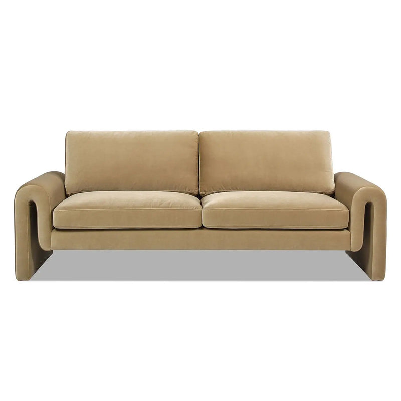 Mason - Arched Arm Sofa - Camel Brown Beige by Unique Piece Furniture
