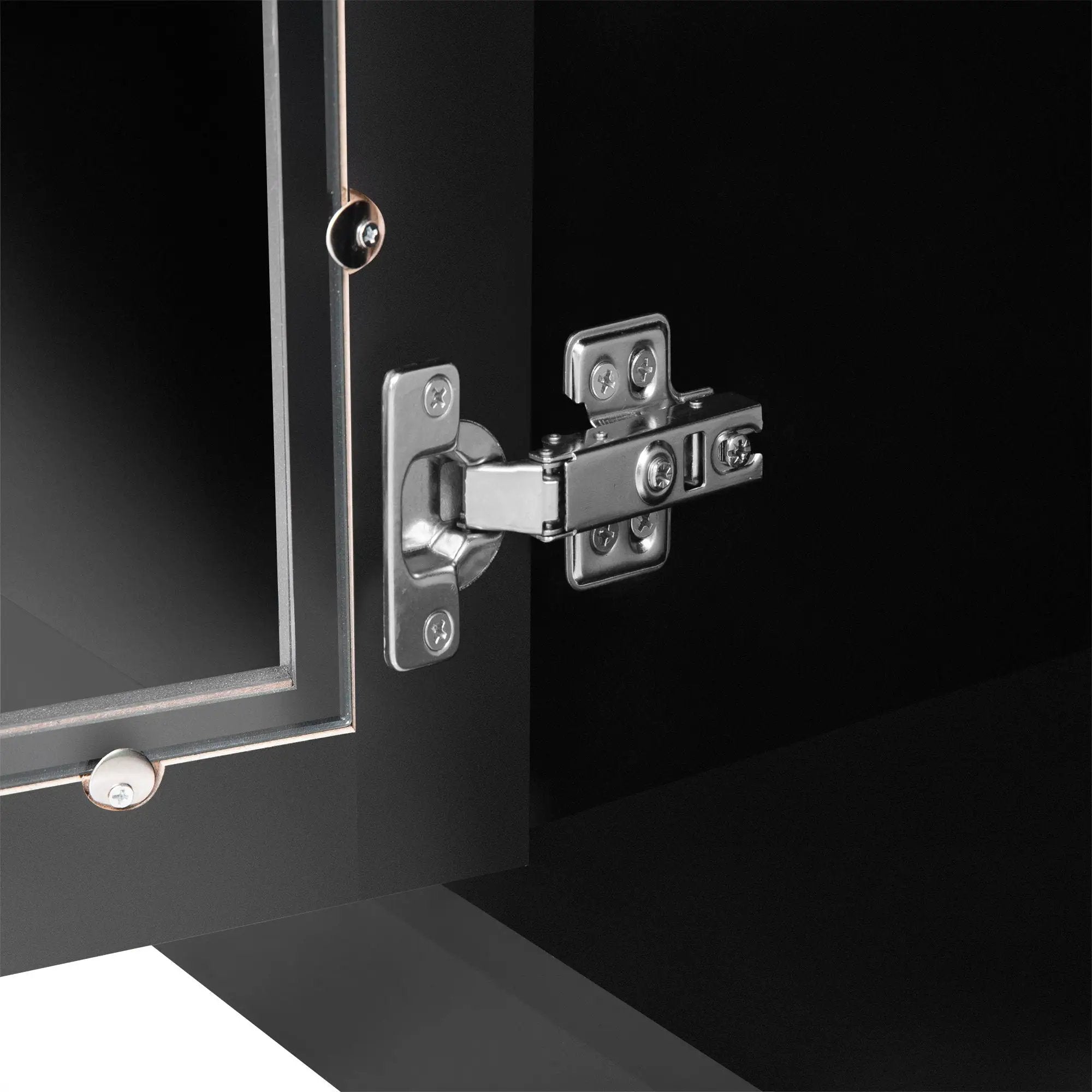 Wall Unit Entertainment Center With Bookshelves For TVs Up To 80", Tempered Glass Doors And Adjustable Shelves by HouseOfZazla