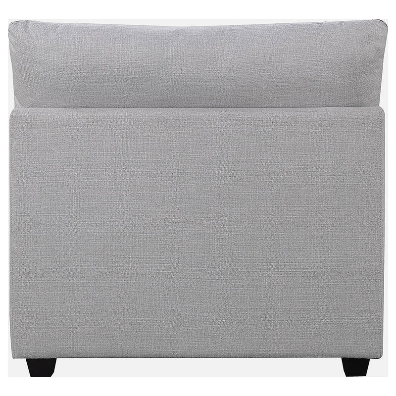 Cambria Upholstered Armless Chair Grey by Unique Piece Furniture