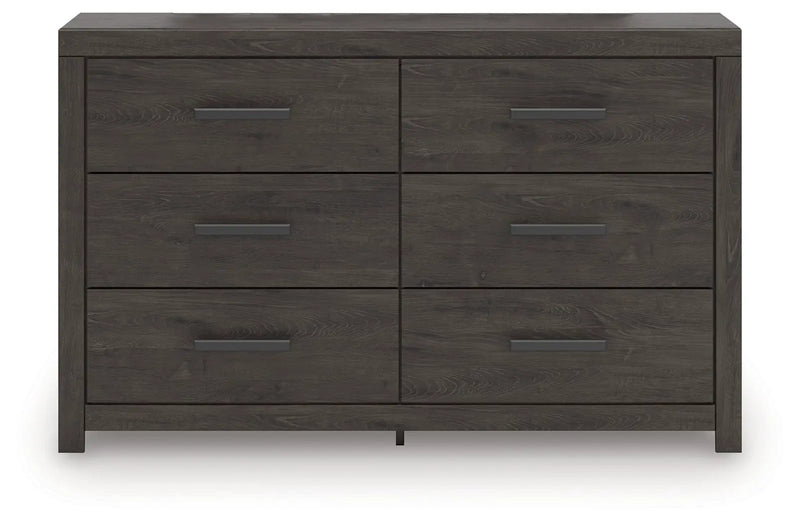 Prendonea - Six Drawer Dresser - Charcoal by Unique Piece Furniture