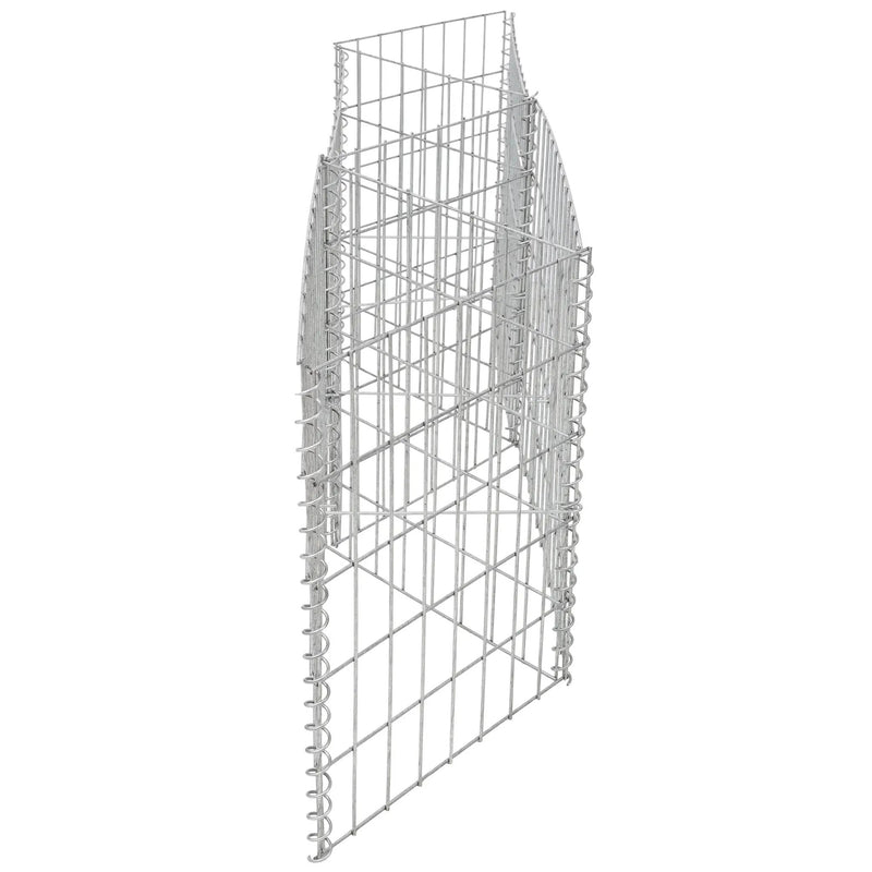 Galvanized Steel Gabion Basket with 3 Compartments by HouseOfZazla