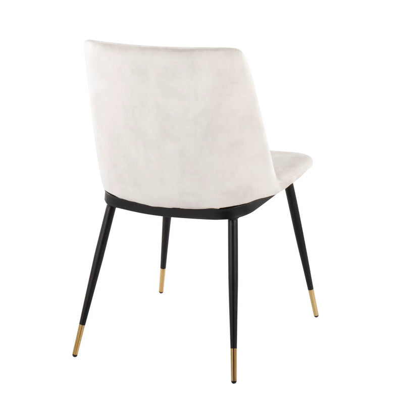 Wanda - Contemporary Chair (Set of 2) - Black / Beige by HouseOfZazla
