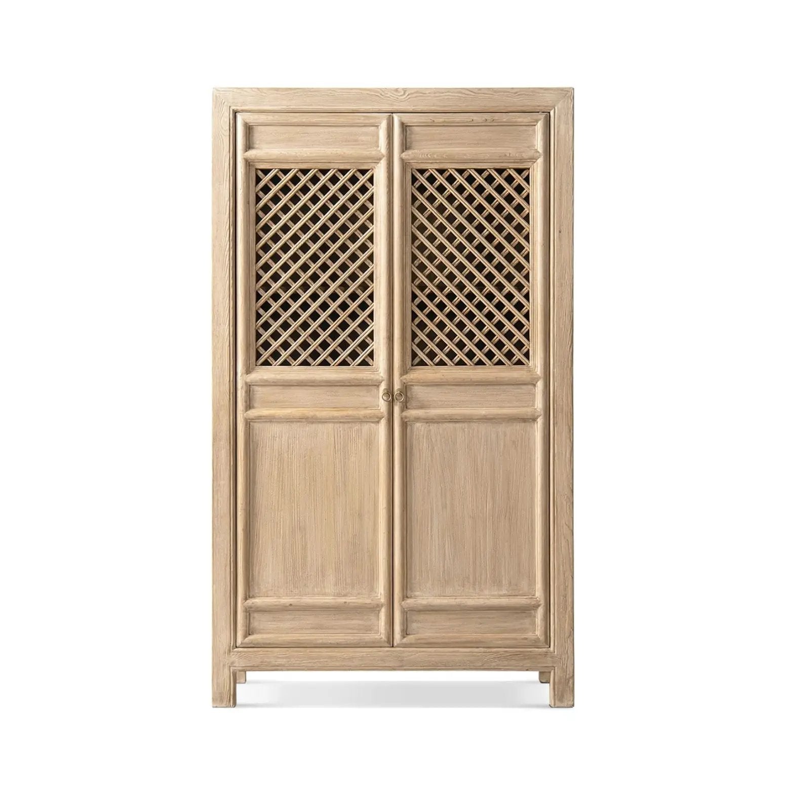 Arden - 2 Door Bookcase Storage Cabinet - Natural by HouseOfZazla
