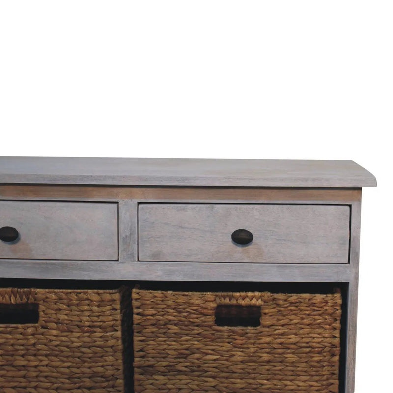 Basket Storage Cabinet - Gray Ash by HouseOfZazla