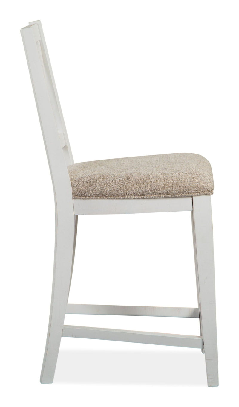 Heron Cove - Counter Chair With Upholstered Seat (Set of 2) - Chalk White, photo 5 of 7