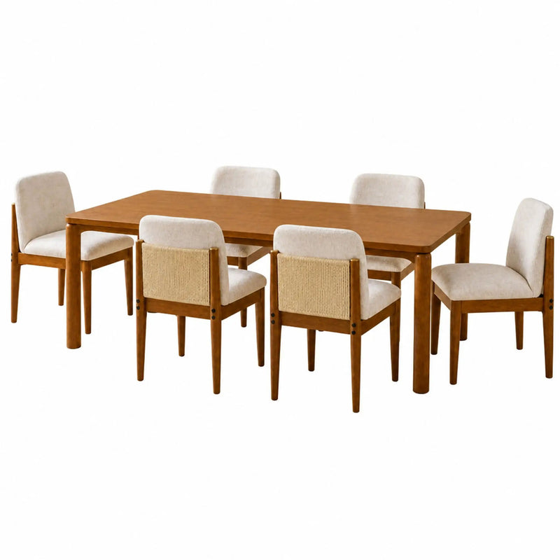 7-Piece Mid-Century Dining Set by HouseOfZazla